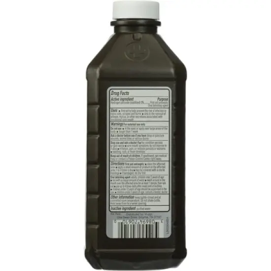 Swan Hydrogen Peroxide Solution 16 Oz First Aid Antiseptic Oral Debriding Agent Case Of 12 image {1}