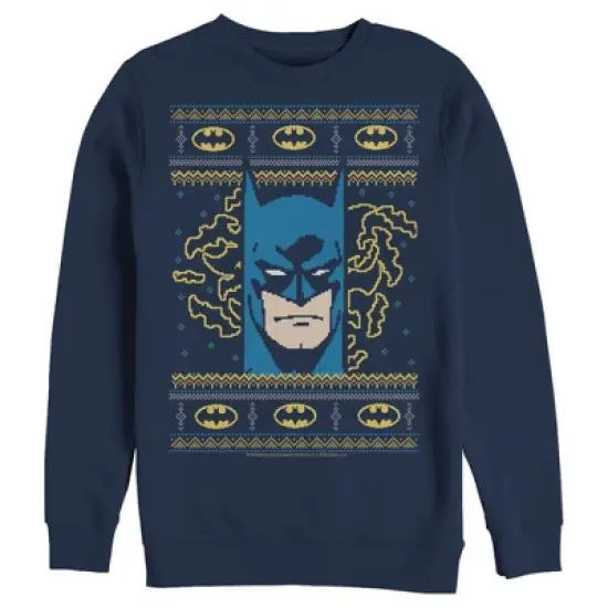 Men's Batman Ugly Christmas Masked Hero Sweatshirt image {4}