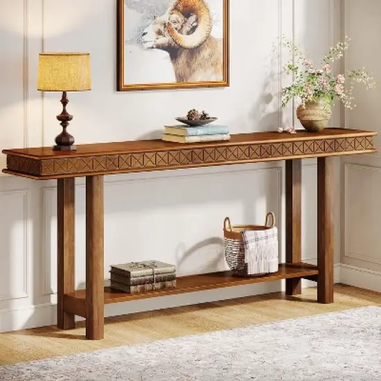 Tribesigns 70.9" Wood Entryway Console Table image {1}