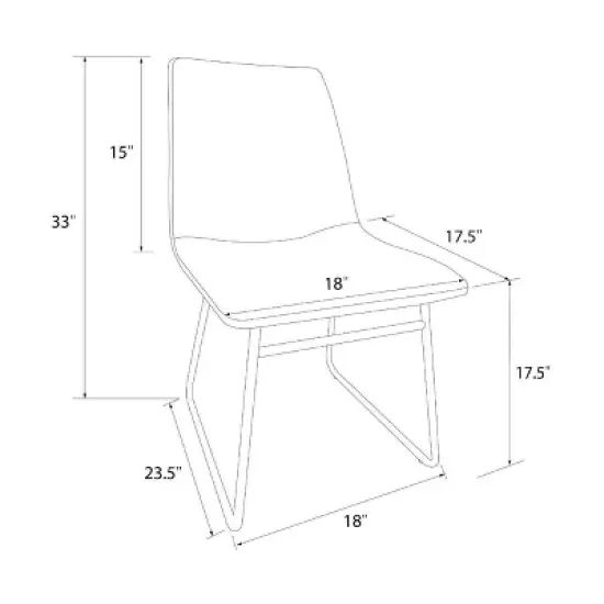 Bowden Faux Leather Dining Chairs - Threshold&trade; image {6}