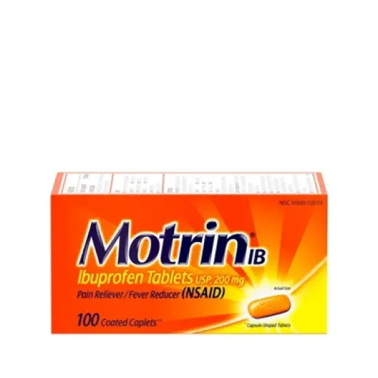 Motrin IB Pain Reliever & Fever Reducer Tablets - Ibuprofen (NSAID) - 100ct image {11}