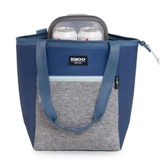 Igloo Repreve Active Classic Lunch Bag with Pack In - Blue Sea/Mist image {7}
