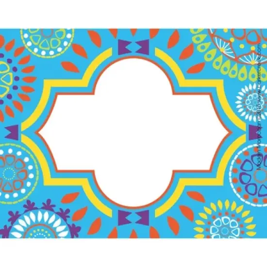 Barker Creek Moroccan Get Organized Set File Folders Multi-Design 107 per Set: Top Tab, Non-Pronged, 50 Sheet Capacity image {3}