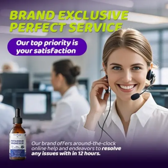 Greenpeople Potassium Magnesium Supplement Liquid - Plus Calcium, Vitamin D3, Zinc for Bone, Energy, Immune Support - Sugar Free & Vegan, 2 fl oz image {6}