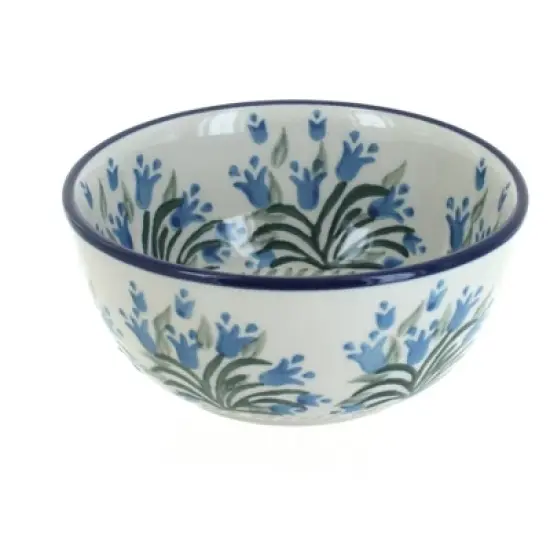 Blue Rose Polish Pottery 17 Ceramika Dessert Bowl image {13}