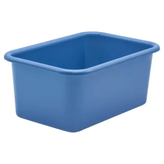 Teacher Created Resources&reg; Slate Blue Small Plastic Storage Bin, Pack of 6 image {2}
