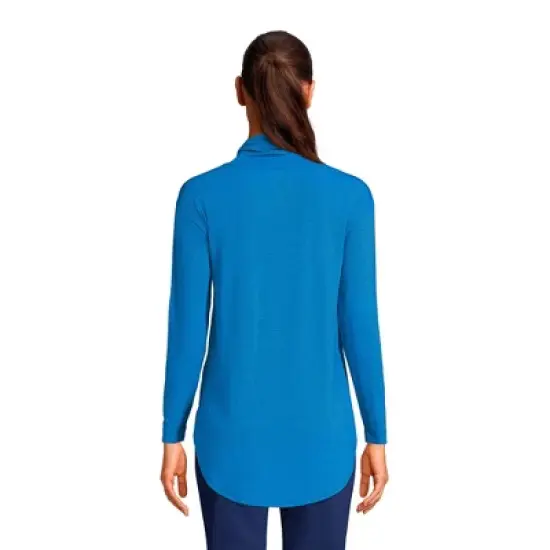 Lands' End Women's Power Performance Cowl Neck Top image {1}