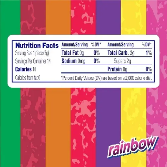 Mentos&nbsp;Rainbow Flavor Chewy Mint Candy Full Size Rolls 6/10/15/40 Pack - Bulk Packaging image {5}