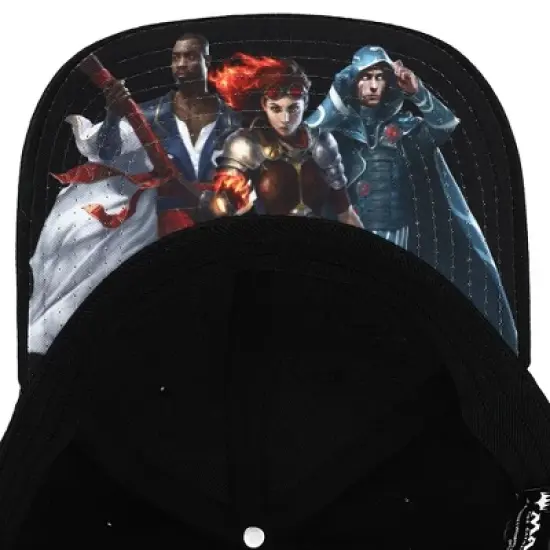 Magic: The Gathering Game Orange Planeswalker Symbol Black Snapback Hat image {5}