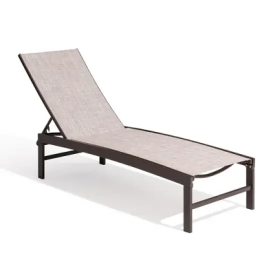 Crestlive Products Outdoor Pool Lounger Aluminum All-weather Adjustable Chaise Lounge Chair image {10}