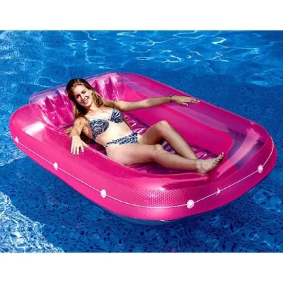 Swimline 71" Swimming Pool Inflatable Suntan Tub Float Lounge Chairs (3 Pack) image {2}