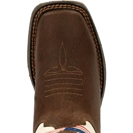Lil' Rebel by Durango Little Kids Distressed Flag Western Boot image {5}