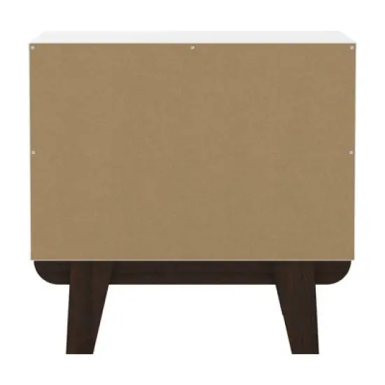Kincaid Wood 2 Drawer Nightstand Matte White - Hillsdale Furniture image {4}