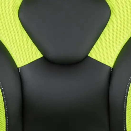 Flash Furniture Gaming Desk and Racing Chair Set with Cup Holder, Headphone Hook & 2 Wire Management Holes image {2}