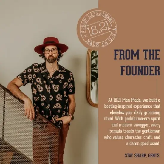 18.21 Man Made Moisturizing Beard Oil, Absolute Mahogany-2 oz image {8}