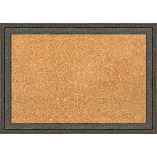 27"x19" Upcycled Wood Frame Cork Board - Amanti Art image {12}