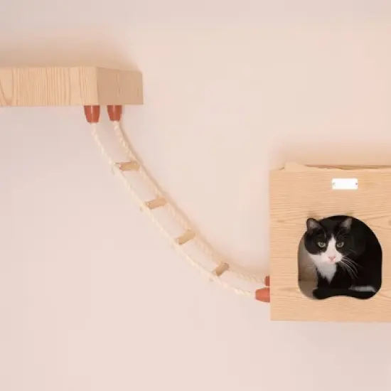 Armarkat Real Wood Wall Series Soft Cat Ladder image {3}