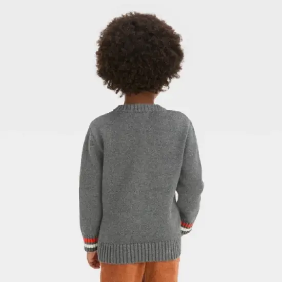 Toddler Boys' Sweater - Cat & Jack&trade; Heather Gray image {1}