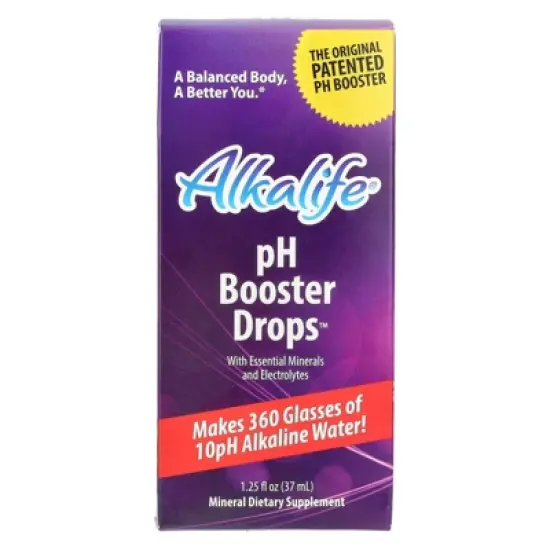 Alkalife pH Booster Drops with Essential Minerals and Electrolytes, 1.25 fl oz (37 ml) image {3}