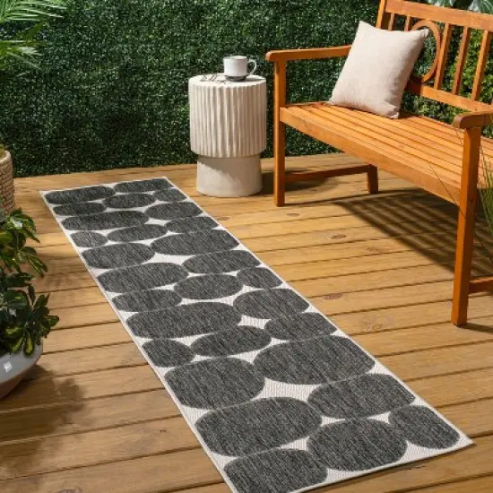 JONATHAN Y Rayna Modern Geometric Organic Shapes Indoor/Outdoor Area Rug image {6}