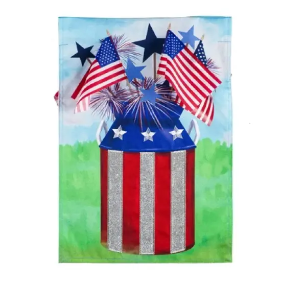 Evergreen Flag Texas State Flag House Applique Flag image {6}