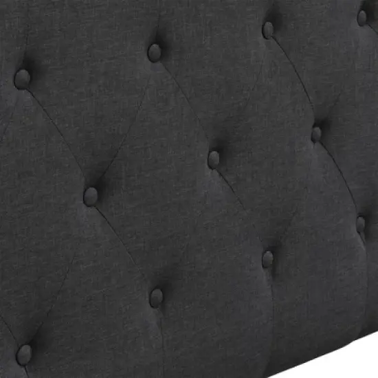 King Amery Tufted Upholstered Headboard Charcoal - Adore Decor image {3}