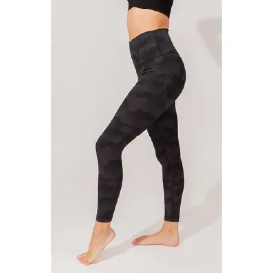 90 Degree By Reflex - Women's Wonderlink Printed High Waist Elastic Free Ankle Leggings image {1}