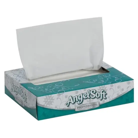 Angel Soft Professional Series 2-Ply Facial Tissue Flat Box 50 Count, 60 Packs, 3000 Total image {2}