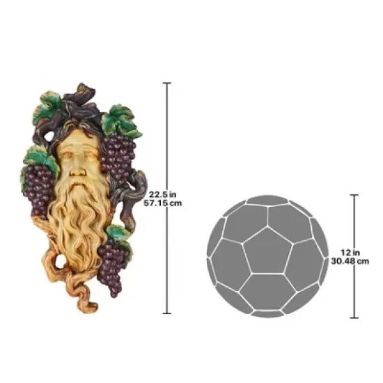 Design Toscano God of the Grape Harvest Wall Sculpture image {4}