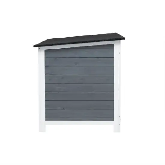 GDFStudio Dewey 63" Wood and Metal Outdoor Small Animal House image {6}