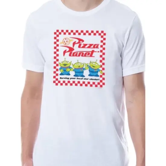 Disney Men's Toy Story Pizza Planet Aliens Logo Loungewear Pajama Set Multicolored image {1}