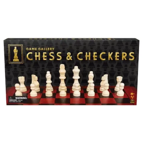 Game Gallery Chess & Checkers Wood Set image {6}