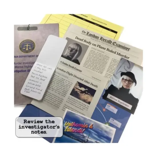 University Games Murder Mystery Party Case Files: Mile-High Murder Board Game image {5}