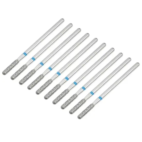 Unique Bargains Emery Nail Drill Bit Set for Acrylic Nails 3/32 Inch Nail Art Tools 44.2mm Length Blue 10Pcs image {4}
