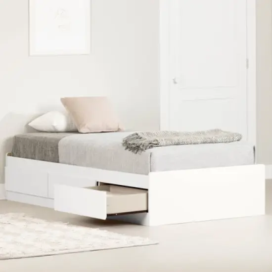 Munich Mates Bed with 3 Drawers Pure White - South Shore image {4}