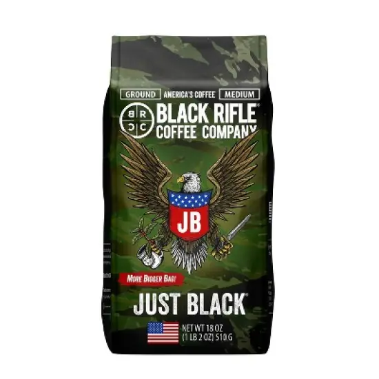 Black Rifle Coffee Company Just Black Medium Roast Ground Coffee - 18oz image {3}