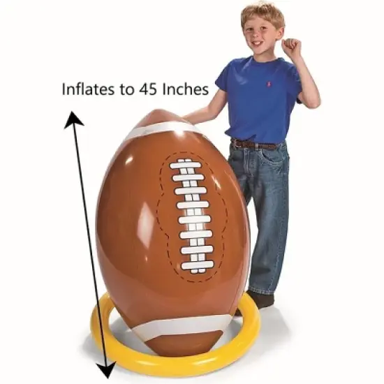 Fun Express Jumbo Giant Inflatable 4ft Football with Tee image {2}