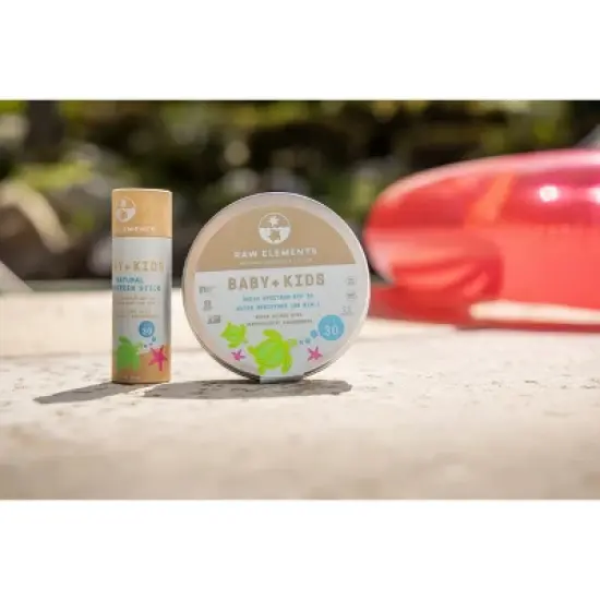 Raw Elements Baby + Kids Mineral Sunscreen Tin - SPF 30+ - 3oz image {10}