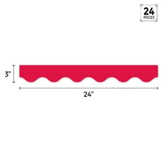 Creative Teaching Press&reg; Core Decor Red Wavy EZ Border, Bulletin Board Border, 48 Feet Per Pack, 3 Packs image {2}
