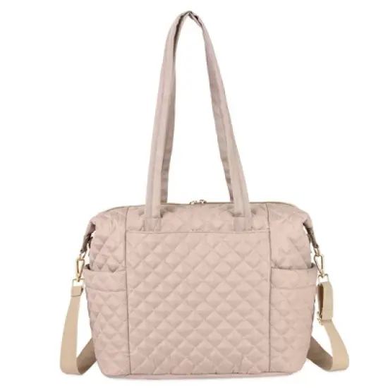 Jessica Simpson Quilted Tote - Taupe image {2}