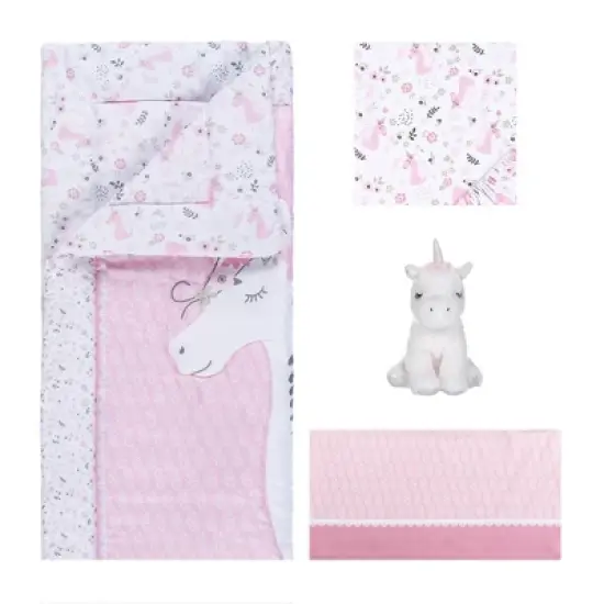 Sammy & Lou Unicorn Floral Crib Bedding Set - 4pc image {1}