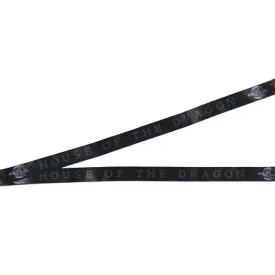 Game Of Thrones: House Of The Dragon ID Badge Holder Lanyard w/ 2" Rubber Pendant image {2}