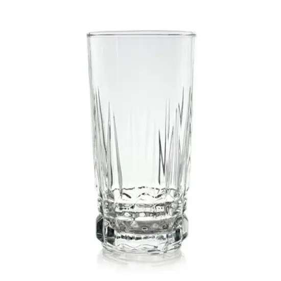 Slickblue Fluted Romanesque Design Cristalline Beverage Set &ndash; Includes 65 oz Pitcher & 6 Tumblers image {8}