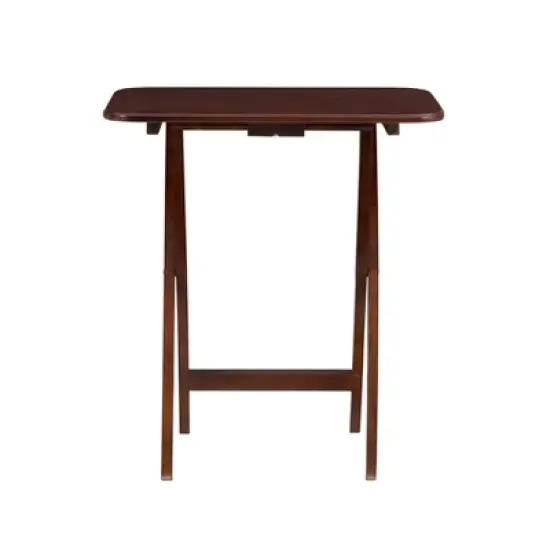 Grant Tray Tables Dark Cherry/Chrome - Powell Company image {7}