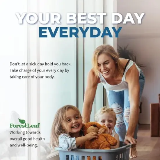 Forest Leaf Vitamin D3 5,000 IU - Bone Health and Immune Support, Small Easy-to-Swallow Capsules Vitamin D Supplements for Women and Men, 180 Caps image {4}