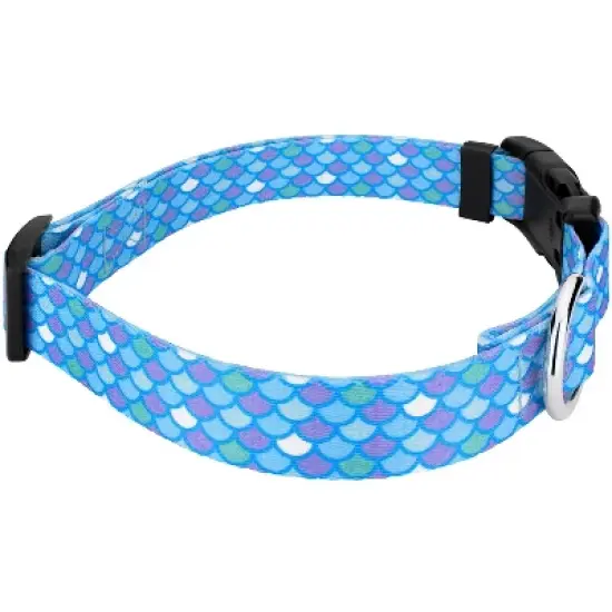 Country Brook Petz Deluxe Mermaid Scales Dog Collar - Made In The U.S.A. (1 Inch, Large) image {4}