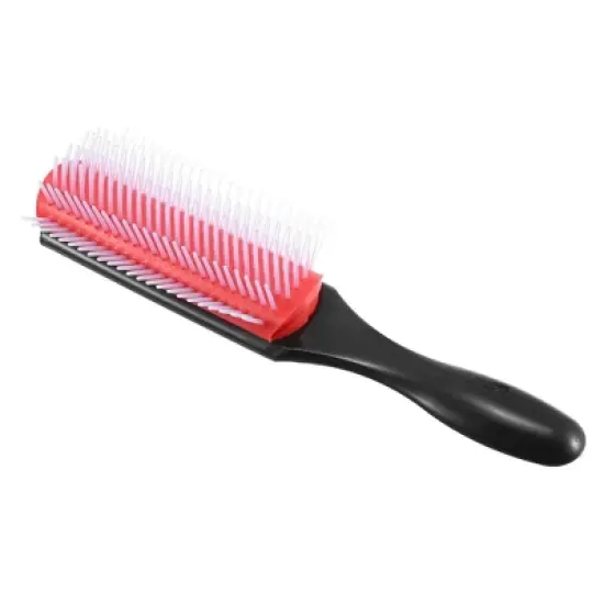 Unique Bargains Styling Detangling Brush Black Red 8.19''x1.69'' image {6}