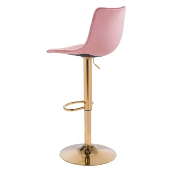 Pierce Barstool Pink/Gold - ZM Home image {5}
