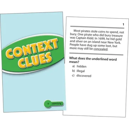 Edupress Context Clues Practice Cards, Levels 5.0-6.5 image {1}