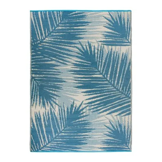 World Rug Gallery Tropical Floral Reversible Plastic Outdoor Rugs image {12}